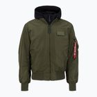 Мъжко яке Alpha Industries MA-1 D-Tec dark green / black