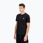 Мъжка тениска Alpha Industries Basic Small Logo черна/неоново оранжева