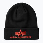 Шапка Alpha Industries 3D black/red