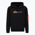 Мъжка суитшърт Alpha Industries Alpha Label black