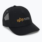Мъжки Alpha Industries Label Trucker бейзболна шапка черен