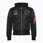 Мъжко яке Alpha Industries MA-1 VF Hood Dark Side black / reflective