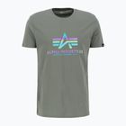 Мъжка тениска Alpha Industries Basic Rainbow Reflective vintage green