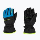 Детска ски ръкавица Reusch Alan black/brilliant blue/safety yellow