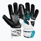 Детски вратарски ръкавици Reusch Attrakt Gold NC Junior white/silver/black