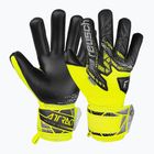 Детски вратарски ръкавици Reusch Attrakt Gold X NC Junior safety yellow/silver/black