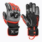 Мъжки скиорски ръкавици Reusch Worldcup Warrior GS black/silver/fluo red