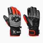 Детски скиорски ръкавици Reusch Worldcup Warrior GS black/silver/fluo red