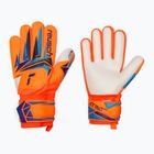 Детски вратарски ръкавици Reusch Attrakt Grip Junior shocking orange/blue