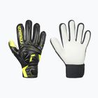 Детски вратарски ръкавици Reusch Attrakt Starter Solid Finger Support Junior black/safety yellow
