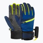 Детски скиорски ръкавици Reusch Leo R-Tex XT black/imperial blue/safety yellow