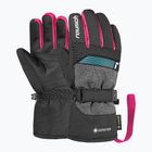 Детски скиорски ръкавици Reusch Rocket GORE-TEX black/black melange/pink glo