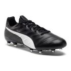 PUMA King Platinum 21 FG/AG мъжки футболни обувки в черно и бяло 106478 01