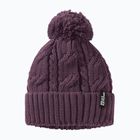 Зимна шапка Jack Wolfskin Pompom midnight plum