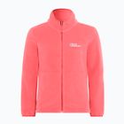 Детски суитшърт от полар Jack Wolfskin Taunus sunset coral