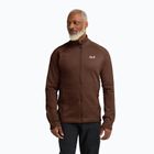 Мъжки суитшърт за трекинг Jack Wolfskin Peak District Full Ziphot choc