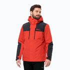 Мъжко дъждобранно яке Jasper 3in1, Jack Wolfskin, силно червено