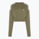 Дамски суитшърт adidas Hyperglam Crop Crew focus olive