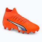 Детски футболни обувки PUMA Ultra Pro FG/AG Jr ultra orange/puma white/blue glimmer
