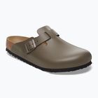 BIRKENSTOCK джапанки Boston NL Regular гладка кожа бетонно сиво