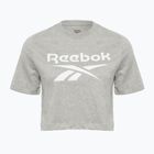 Дамска тениска Reebok Identity Big Logo Crop Tee medium grey heather