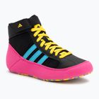 Детски боксови обувки adidas Havoc core black/signal cyan/yellow