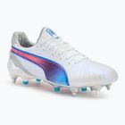 Мъжки футболни обувки PUMA King Ultimate MxSG puma white/bluemazing/flat light grey/sunset glow