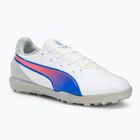 Детски футболни обувки Puma King Match TT Jr. puma white/bluemazing/flat light grey/sunset glow