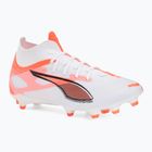 Мъжки футболни обувки PUMA Ultra 5 Match+ FG/AG puma white/puma black/glowing red