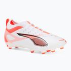 Детски футболни обувки PUMA Ultra 5 Play FG/AG Jr matte aged silver/yellow alert/puma aged silver