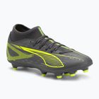 Мъжки футболни обувки PUMA Ultra 5 Play+ FG/AG matte aged silver/yellow alert/puma aged silver