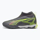 Детски футболни обувки PUMA Ultra 5 Match+ LL TT + Mid Jr матово сребристо/жълто предупреждение/ PUMA сребристо