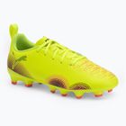 Детски футболни обувки PUMA Future 8 Play FG/AG Jr. yellow alert/puma black/sun struck