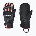 Детски скиорски ръкавици ZIENER Luron Aquashield PR Mitten black/pink vani