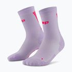 Мъжки компресионни чорапи CEP Ultralight Mid Cut 4.0 lilac/pink
