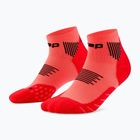 Мъжки компресионни чорапи CEP Run Low Cut 5.0 neon coral