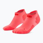 Мъжки компресионни чорапи CEP Ultralight No Show 4.0 neon coral/red