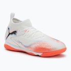 Детски футболни обувки PUMA Future 8 Match It + Mid Jr puma white/puma black/glowing red