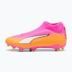 Детски футболни обувки PUMA Ultra 6 Match+ LL FG/AG Jr poison pink/puma wht/sun stream/bright aqua/puma blk