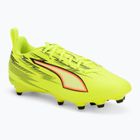 Детски футболни обувки PUMA Ultra 6 Play FG/AG Jr yellow alert/puma black/glowing red/lime squeeze