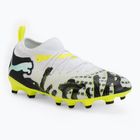 Детски футболни обувки PUMA Future 9 Match Creativity Fg/Ag Jr yellow alert/mint jelly/puma white/puma black