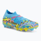 Футболни обувки PUMA Future 9 Match Advanced Level FG/AG puma white/blue glimmer/pink glimmer/yellow alert