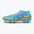 Футболни обувки PUMA Future 9 Match Advanced Level FG/AG puma white/blue glimmer/pink glimmer/yellow alert