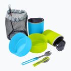 Комплект туристически съдове за готвене MSR 2 Person Mess blue/ fluo green