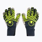 Вратарски ръкавици uhlsport Prediction Supergrip + HN navy/white/fluo yellow