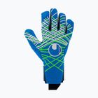 Детски вратарски ръкавици uhlsport Aquagrip HN pacific blue/fluo green/w