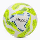 Футбол uhlsport 350 Lite Addglue бяло/флуорово жълто/тъмно синьо размер 5