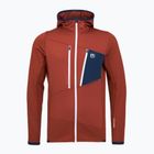 Мъжки суитшърт ORTOVOX Fleece Grid clay orange