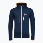 Мъжки суитшърт ORTOVOX Fleece Grid Hoody deep ocean