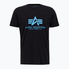 Мъжка тениска Alpha Industries Basic black/blue